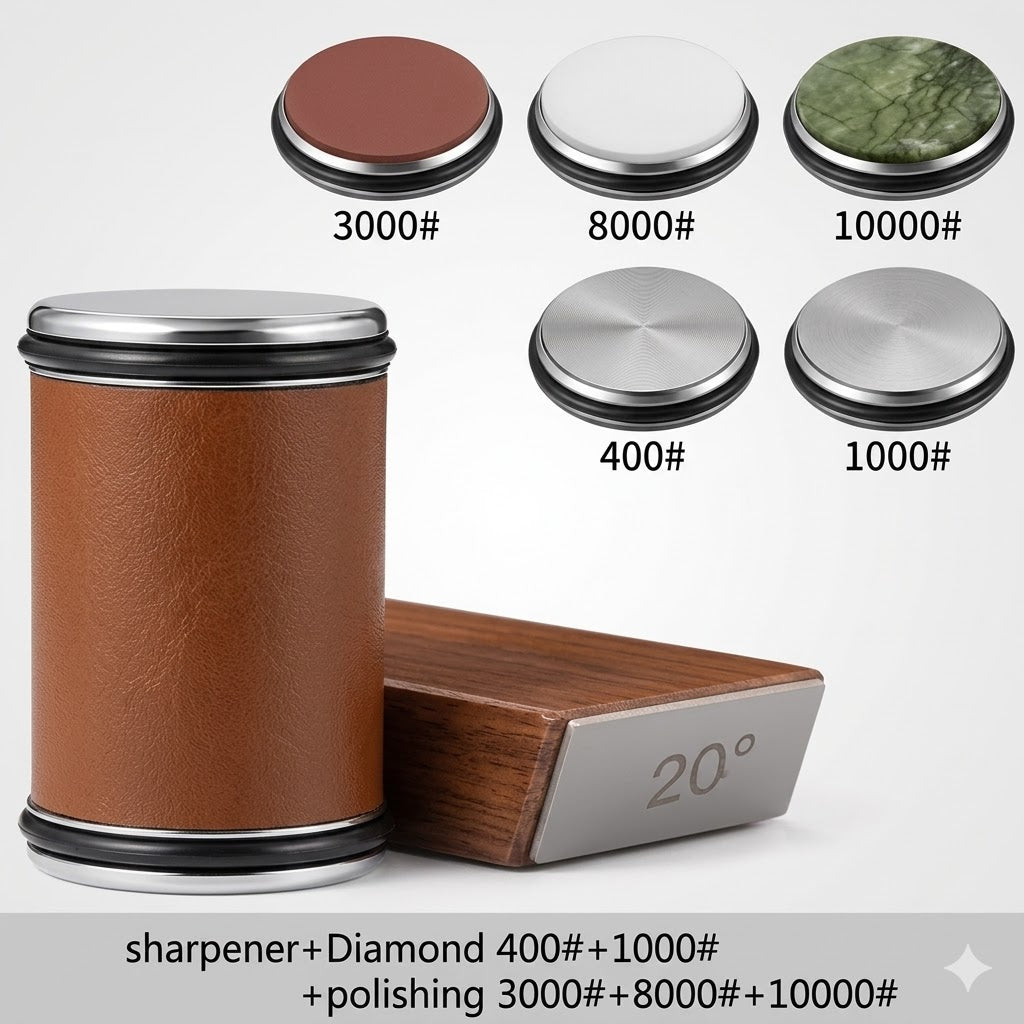 Totie™ Ultimate Rolling Magnetic Knife Sharpener Kit