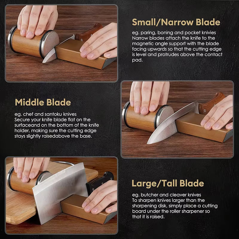 Totie™ Ultimate Rolling Magnetic Knife Sharpener Kit